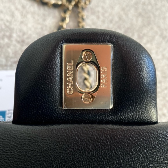 FULL SET - CHANEL Mini Rectangular Bag with Top Handle (with Champagne Gold HW) - Picture 10 of 16